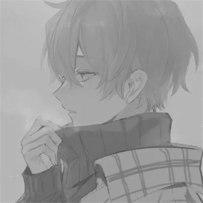 头像动漫男高清高质量黑白