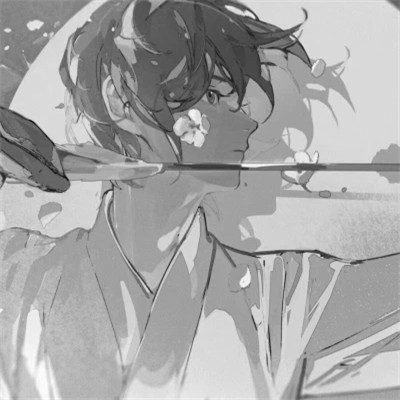头像动漫男高清高质量黑白