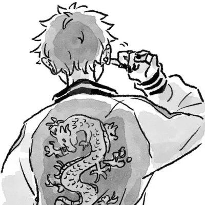 头像动漫男高清高质量黑白