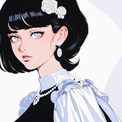 小众旧漫女生高清头像图片