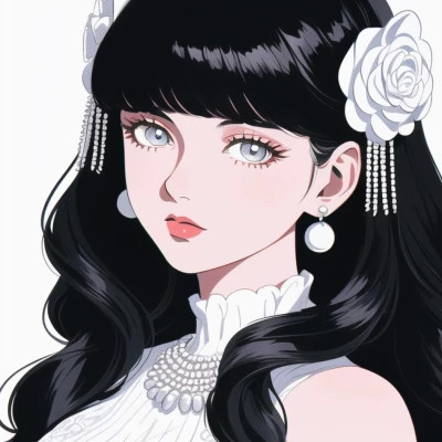 小众旧漫女生高清头像图片