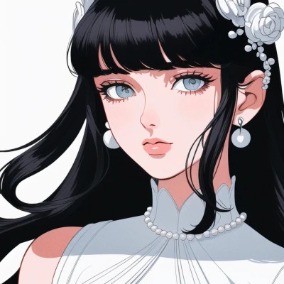 小众旧漫女生高清头像图片
