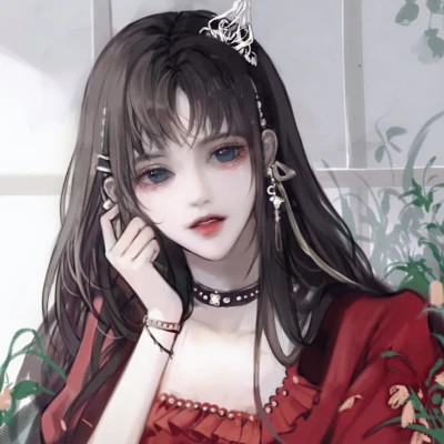 漫画风格手绘图片女生头像