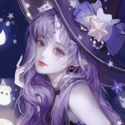 漫画风格手绘图片女生头像