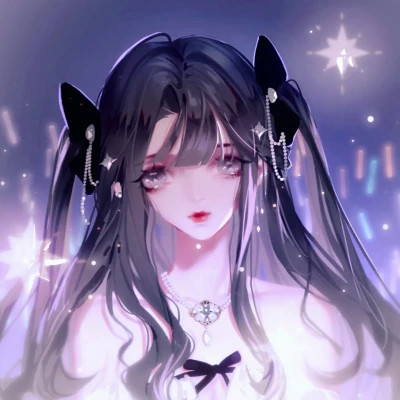 漫画风格手绘图片女生头像
