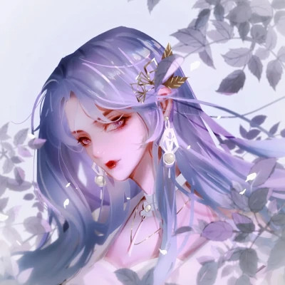 漫画风格手绘图片女生头像
