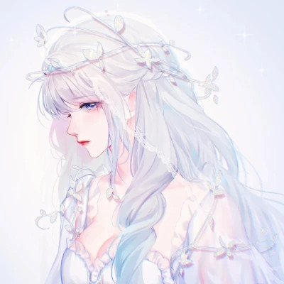 漫画风格手绘图片女生头像