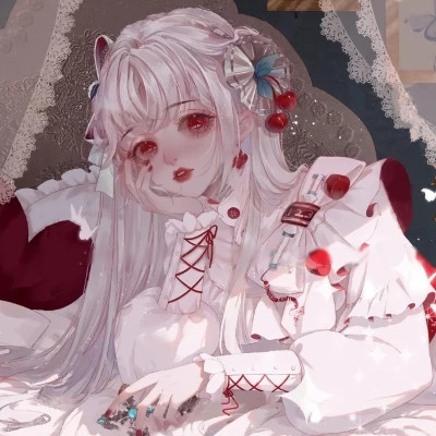漫画风格手绘图片女生头像