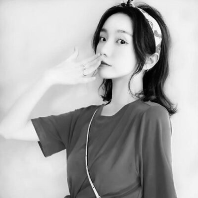 情侣头像真人一对黑白