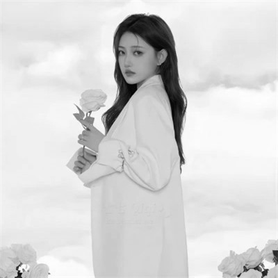 微信情侣头像黑白一男一女图片