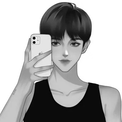 黑白真人情侣头像图集一男一女