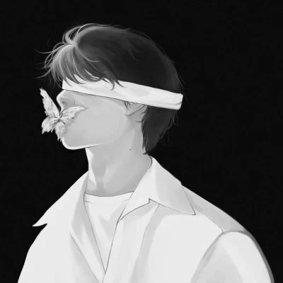 黑白真人情侣头像图集一男一女