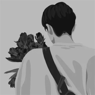 黑白情侣头像真人一人一张
