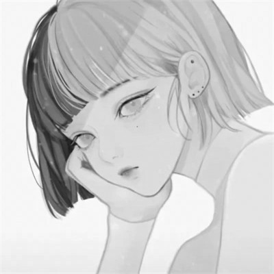 黑白头像情侣一人一张