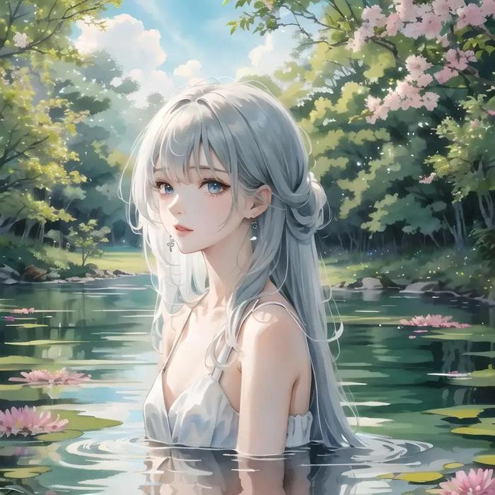 好看的AI绘画头像图片