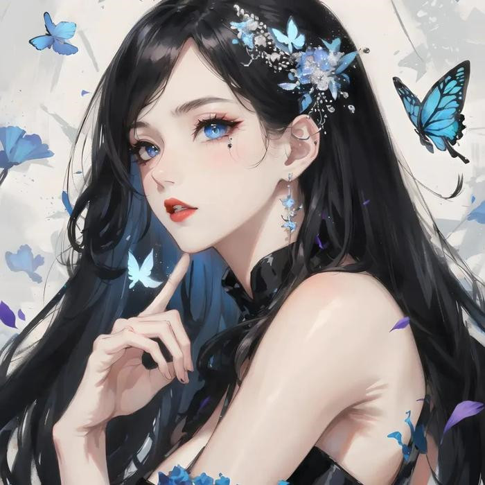 好看的AI绘画头像图片