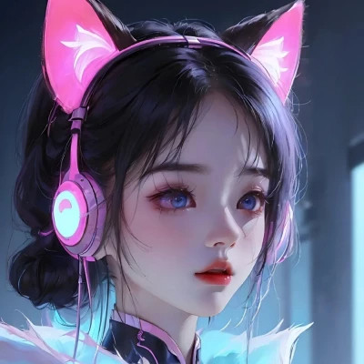 炫酷的女生头像电竞少女动漫高清图片