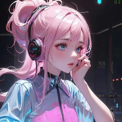 炫酷的女生头像电竞少女动漫高清图片