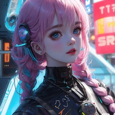 炫酷的女生头像电竞少女动漫高清图片