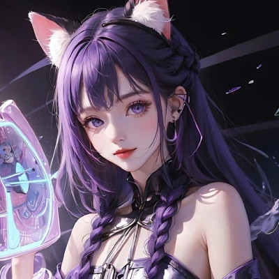 炫酷的女生头像电竞少女动漫高清图片