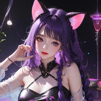 炫酷的女生头像电竞少女动漫高清图片
