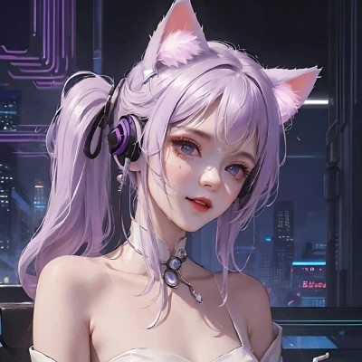 炫酷的女生头像电竞少女动漫高清图片
