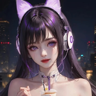 炫酷的女生头像电竞少女动漫高清图片