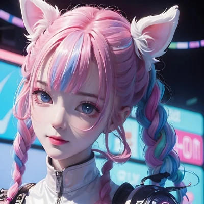 炫酷的女生头像电竞少女动漫高清图片
