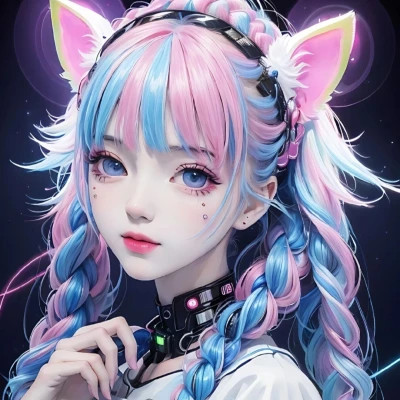 炫酷的女生头像电竞少女动漫高清图片