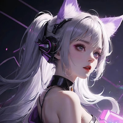 炫酷的女生头像电竞少女动漫高清图片