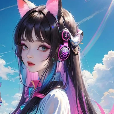 炫酷的女生头像电竞少女动漫高清图片