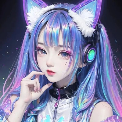 炫酷的女生头像电竞少女动漫高清图片