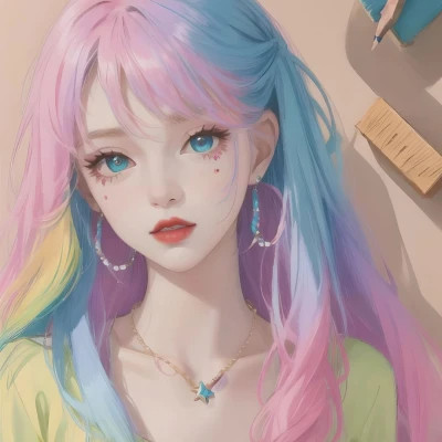 女生头像图片ai高清