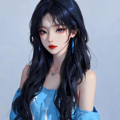 二次元女生ai绘画图片头像