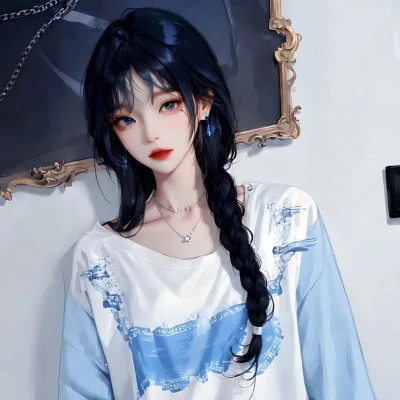 二次元女生ai绘画图片头像