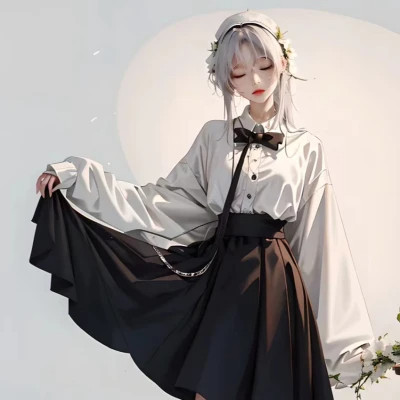 二次元女生ai绘画图片头像