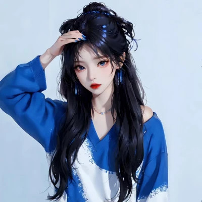 二次元女生ai绘画图片头像