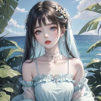 二次元女生ai绘画图片头像