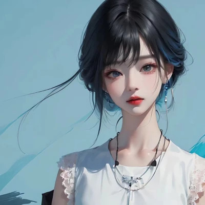 二次元女生ai绘画图片头像