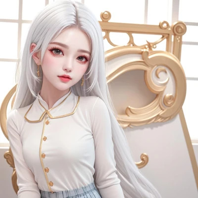 微信头像清纯美女手绘动漫图片