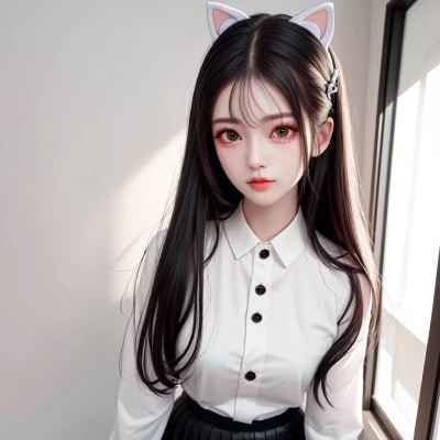 微信头像清纯美女手绘动漫图片
