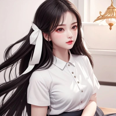 微信头像清纯美女手绘动漫图片