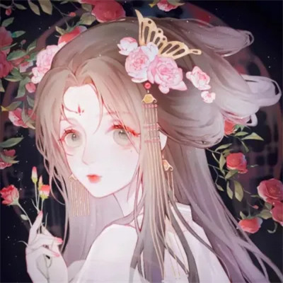 唯美古风美女动漫手绘头像图片