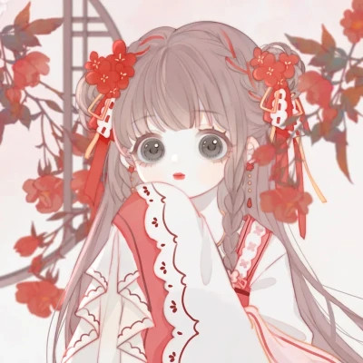 唯美古风美女动漫手绘头像图片