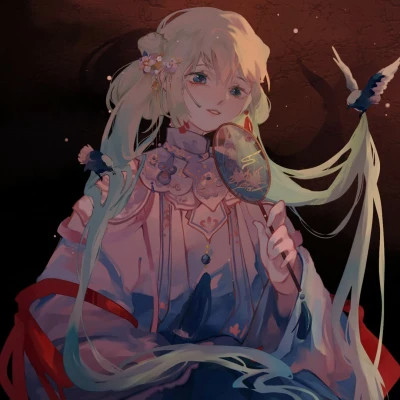 唯美古风美女动漫手绘头像图片