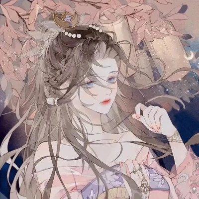 唯美古风美女动漫手绘头像图片