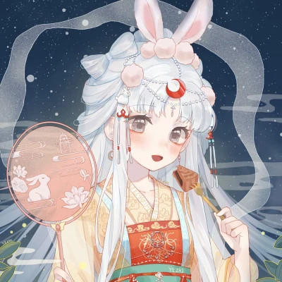 唯美古风美女动漫手绘头像图片