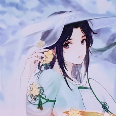 唯美古风美女动漫手绘头像图片