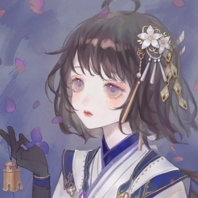 唯美古风美女动漫手绘头像图片