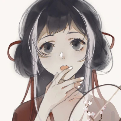 唯美古风美女动漫手绘头像图片